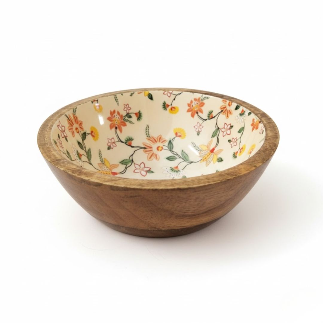 Handcrafted Mango Wood Bowl for Stylish Dining